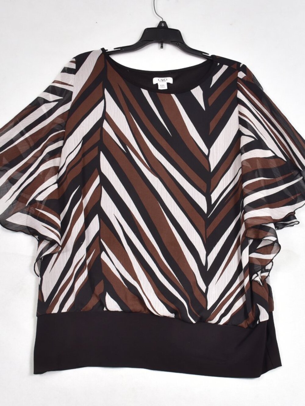 Cato Woman Brown and Black Blouse Size 18/20W